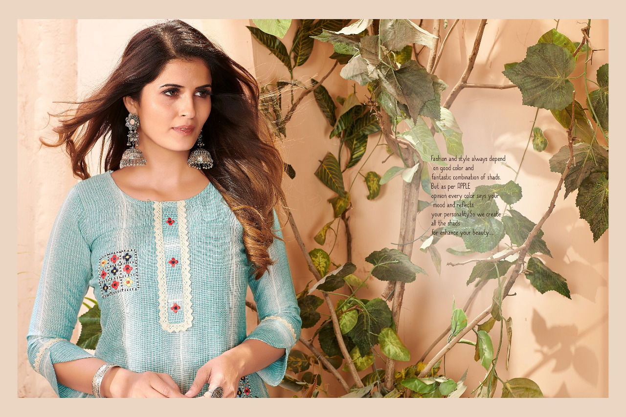 Fg Sunshine 1 Weaving Ethnic Wear Fancy Hand Work Embroidery Kurti Collection
